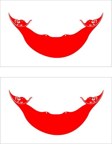 2 X Autocollant Sticker Voiture Moto Pc Vinyl Macbook Drapeau Ile De Paques