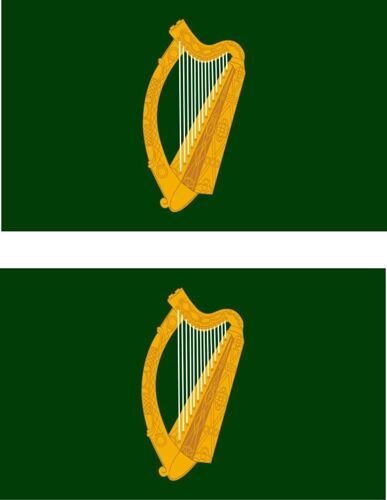 2 X Autocollant Sticker Voiture Vinyl Macbook Drapeau Irlande Irlandais Leinster