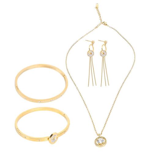 Broches En Émail Pour Femmes, Ensemble De Bijoux Féminins, Collier, Boucles D'oreilles, Bracelet, Ensemble Pour Fête, Mariage, Anniversaire