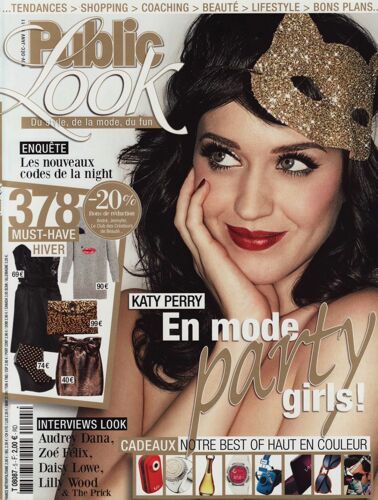 Public Look / 11-2010 N°5 : Katy Perry / Russell Brand (4p) Zoé Félix (2p) Audrey Dana (1p)