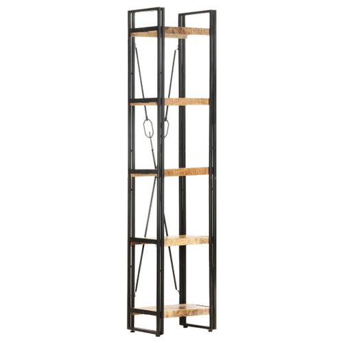Vidaxl Bibliothèque À 5 Niveaux 40x30x180 Cm Bois De Manguier Massif