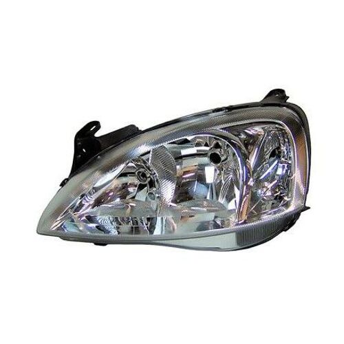 Phare Gauche H7+H1 Avec Feu De Direction Pour Opel Corsa C D'après Aout 2004