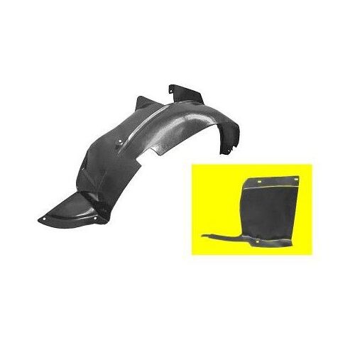 Pare Boue D'aile Avant Droit Intérieure, Plastique ( Partie Arrière ) Pour Citroen Berlingo De 2002 À 2008