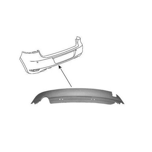 Spoiler Plastique Arrière Avec Trou Pour Échappement Pour Volkswagen Golf 6 De 2008 À 2012