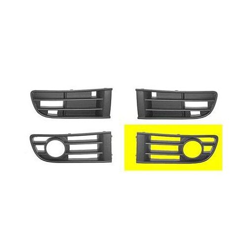 Grille Gauche Dans Pare-Choc Avec Trou Pour Anti-Brouillard Pour Volkswagen Polo De 2002 À 2005
