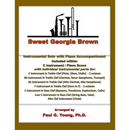 Sweet Georgia Brown: Instrumental Solo With Piano Accompaniment (Instrumental Solo With Piano Accompaniment Collection)