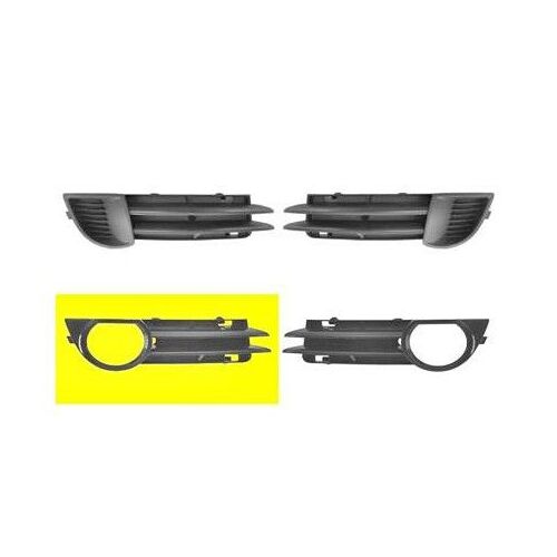 Grille Droite Dans Pare-Choc Pour Feux Anti-Brouillard Pour Audi A3 Modèle 5 Portes (Ou 3 Portes Après Juin 2005)