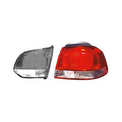 Feu Arrière Droit Sans Partie Électrique (Partie Aile Arrière) Type Valeo Pour Volkswagen Golf 6 De 2008 À 2012