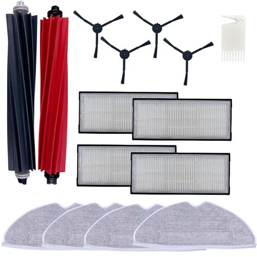 Pack accessoires pour Roborock S8/Roborock S8 Plus - Filtre/Serpillère/Brosse latérale/Rouleau extracteur Phonillico®