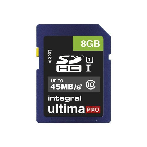 Integral UltimaPro - Carte mémoire flash - 8 Go - Class 10 - SDHC UHS-I