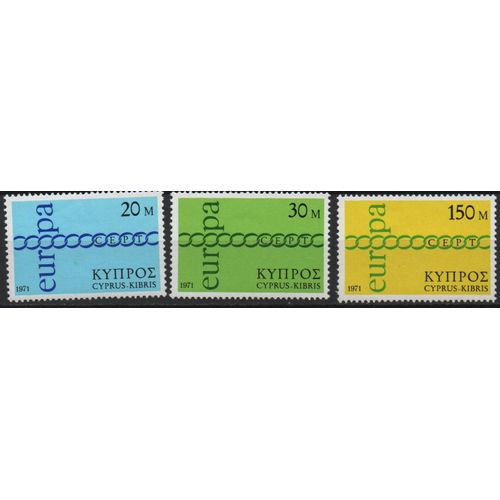 Chypre Timbres Europa 1971