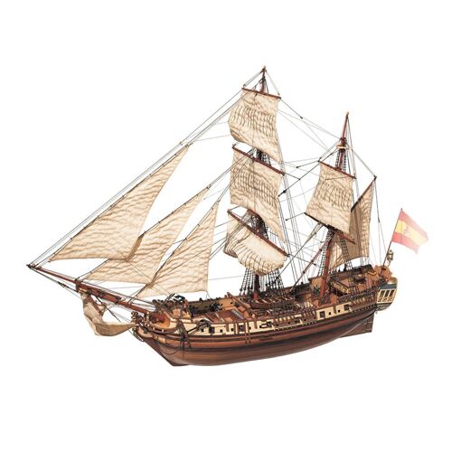 Maquette De Bateau En Bois : La Candelaria-Occre
