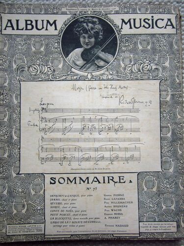 Album Musica N°75:G. Pierné;R.Laparra,P. Hillemacher,A Bruneau,P Wachs,E Missa, A Pharey,E Nadaud
