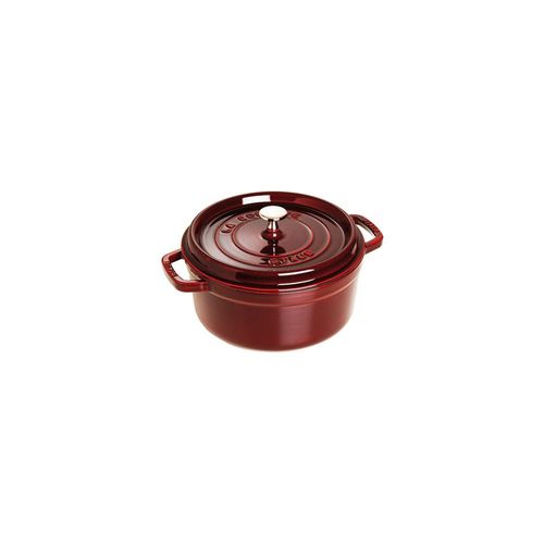 Cocotte Ronde Rouge Cerise  - 28cm - 5,85l - Tous Feux + Four - Staub