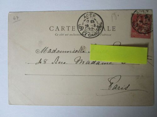 Cpa Timbrée Type Mouchon N°Y&t 116  Le Tombeau De Montluc