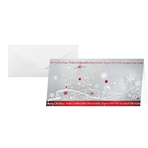 Sigel Ds393 Lot De 10 Cartes De Noël 2 Volets Et Enveloppes Motif Winter Breeze