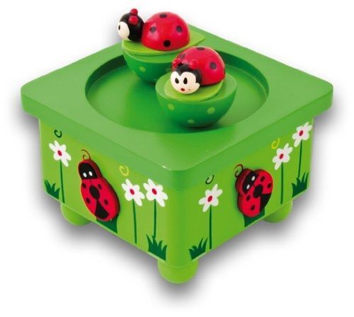 Ulysse Couleurs D'enfance - 3875 - Jouet De Premier Age - Boite À Musique Coccinelle Feuille