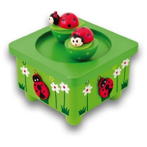 Ulysse Couleurs D'enfance - 3875 - Jouet De Premier Age - Boite À Musique Coccinelle Feuille