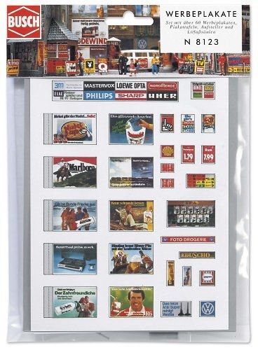 Busch Environnement - Bue8123 - Modélisme Ferroviaire - Panneaux D'affichage-Busch