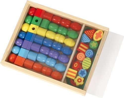 Super Beads Holzfädelperlen