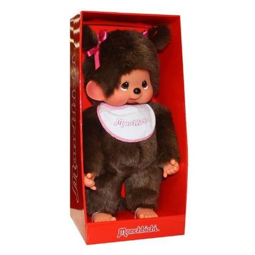 Kiki - Monchhichi - Peluche Fille Avec Des Tresses 45cm