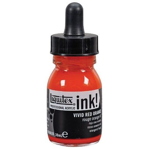 LIQUITEX 97604 ENCRE ACRYLIQUE 30 ML ROUGE/ORANGE VIF