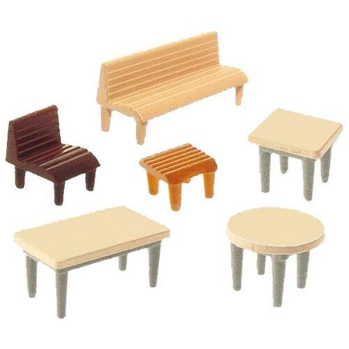 Faller - F272440 - Modélisme - Tables + Chaises + Bancs-Faller