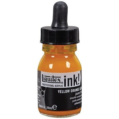 LIQUITEX 97598 ENCRE ACRYLIQUE 30 ML JAUNE/ORANGE AZO