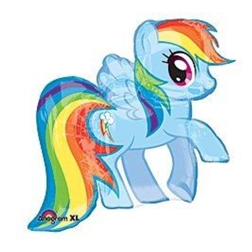 Mon Petit Poney Rainbow Dash Géant Ballon Foil (Vendu Non Gonflé)
