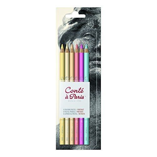 Conté À Paris Portrait Crayon Pastel (Lot De 6)