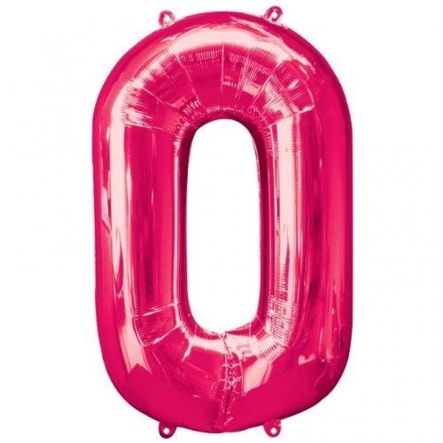 Amscan Ballon Mylar Rose Chiffre 0 - Taille Unique