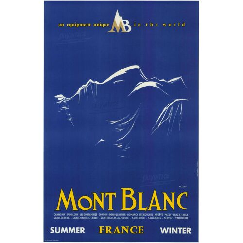 Affiche Mont Blanc