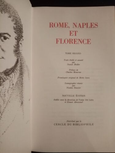 Stendhal - Oeuvres Complètes - Rome, Naples Et Florence Tome Second