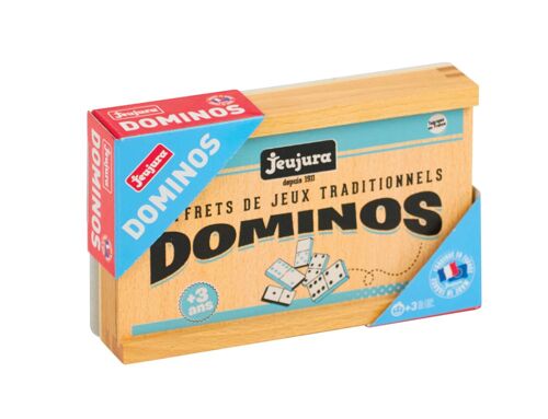 Jeu De Societe Dominos En Bois - Coffret En Bois