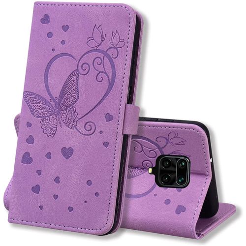 Coque Xiaomi Redmi Note 9s/Note 9 Pro/Note 9 Pro Max 6,67"", Coque Portefeuille Note 9s, Protection Etui Housse Premium En Cuir Pu [Porte Carte] Couverture Du Livre, Violet