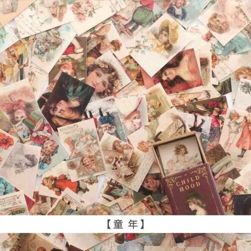 Autocollants Vintage De Peinture Pour Scrapbooking, Lot De 100 Pi?ces, Ensemble Artisanal D'embellissement De Journal Planificateur Diy
