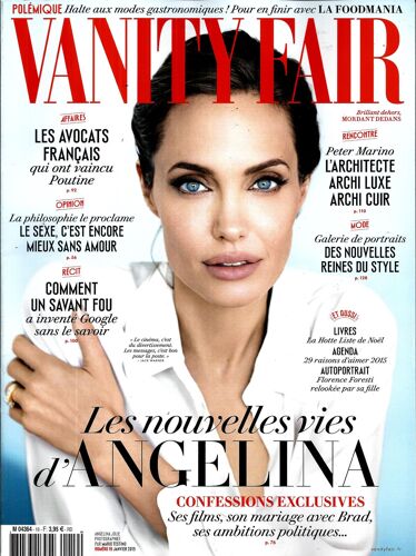 Vanity Fair N°19: Angelina Jolie/ Marino/ Vol Af 447/ Cybersyn/ Ioukos/ Foxcatcher/ Lanchester
