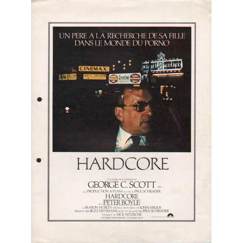 Hardcore, Synopsis, De Paul Schrader, Avec Jean Allison, Tracey Walter, Hal Williams