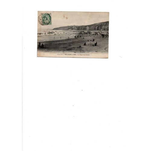 Cpa Boulogne Sur Mer La Plage Et Les Falaises 1907