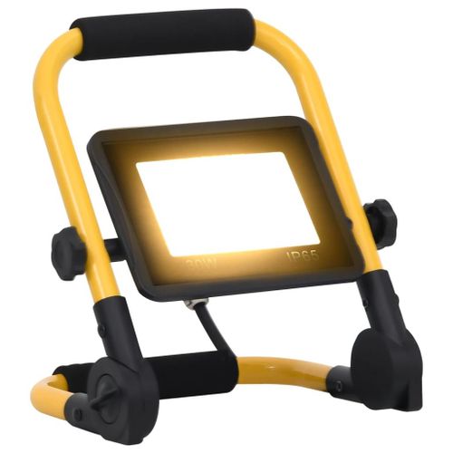 vidaXL Projecteur à LED avec poignée 30 W Blanc chaud