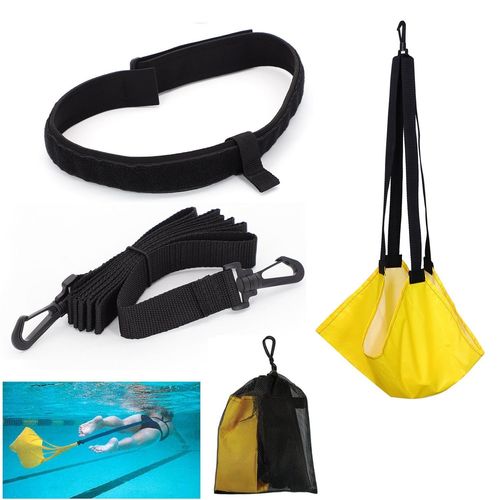 Ceinture De Natation Avec Sangle De Traction Et Corde Élastique,Professionnel Ceinture De Résistance À La Natation Ceinture De Musculation(Jaune)