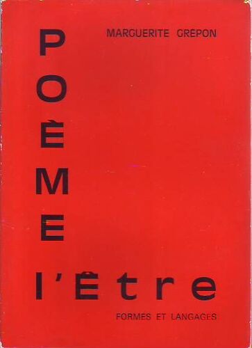 Poème L'etre