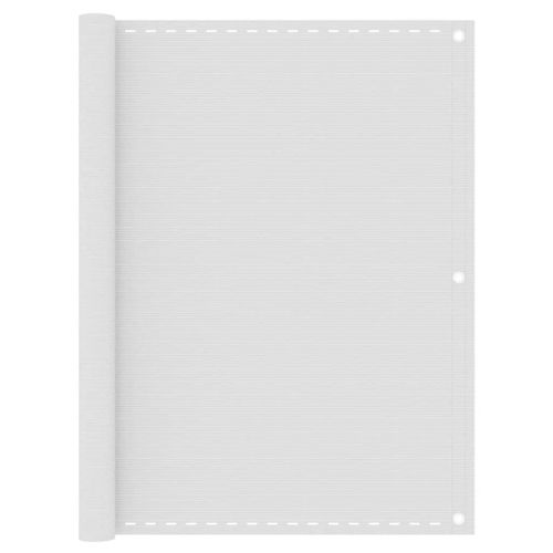 Vidaxl Écran De Balcon Blanc 120x500 Cm Pehd