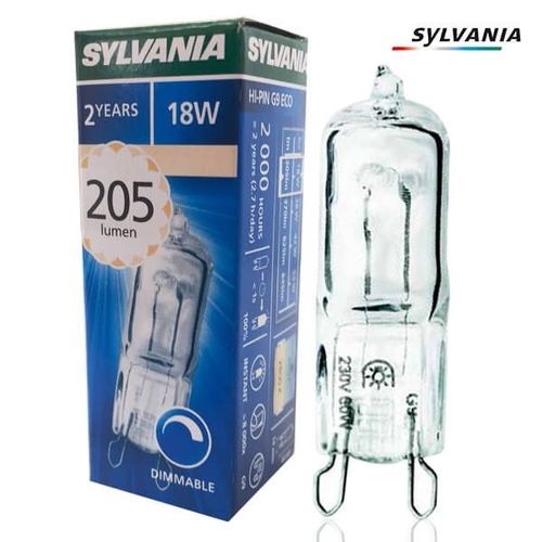 Capsule Halogène Hi-Pin G9 Eco 18w 2800k Sylvania