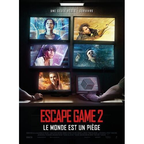 Escape Game 2, Le Monde Est Un Piège - Affiche Originale De Cinéma - Format 120x160 Cm - Un Film De Adam Robitel Avec Taylor Russell, Logan Miller, Indya Moore, Holland Roden - Année 2021