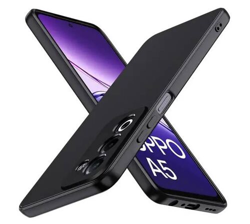 Coque Pour Oppo A5 4g / 5g - Housse Etui Silicone Gel Fine + Film Ecran - Noir
