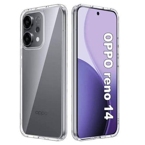 Coque pour Oppo Reno 14 / 14 F / 14 FS 5G - housse etui silicone gel fine + film ecran - TRANSPARENT TPU