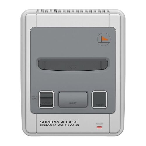 Superpi 4 Pour le cas, super Pi 4 J Boîtier pour W / Alimentation fonctionnelle et bouton de réinitialisation sécurisée pour Raspberry Pi 3b Plus (3b +) / pi 4