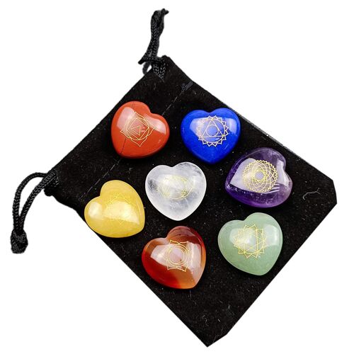 Natural Crystal Stones Set Love Heart Healing Meditation Gemstones Stone For Home Bedroom Living Room Decoration Energy Gift Kit Supplies