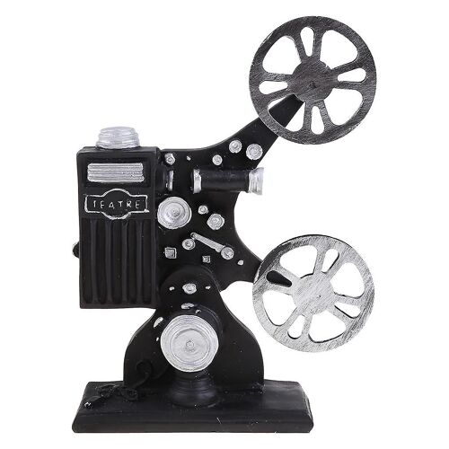 Retro Nostalgic Movie Film Projector Model Vintage Style Resin Ornament Figurine Photo Props Collectible Sculpture Decor
